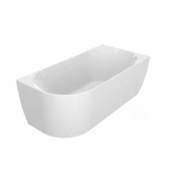 White Rectangular Whirlpool 5FT or 6FT Bathtub with Fixtures EAGO