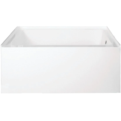 Acrylic Alcove Tub with Right Hand Drain Hole, White